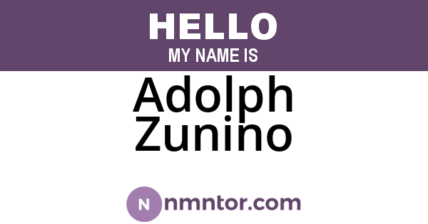 Adolph Zunino