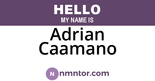 Adrian Caamano