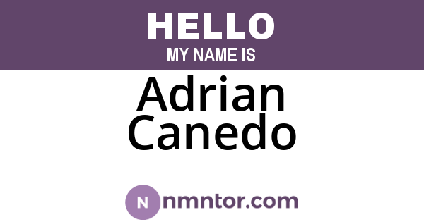 Adrian Canedo