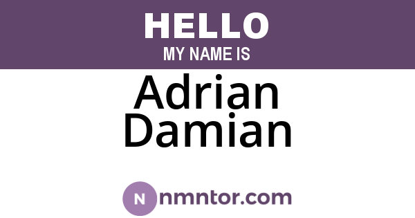 Adrian Damian