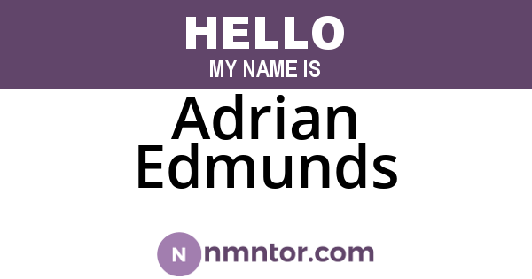 Adrian Edmunds