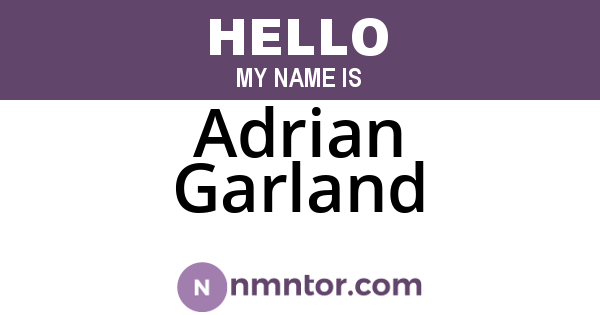 Adrian Garland