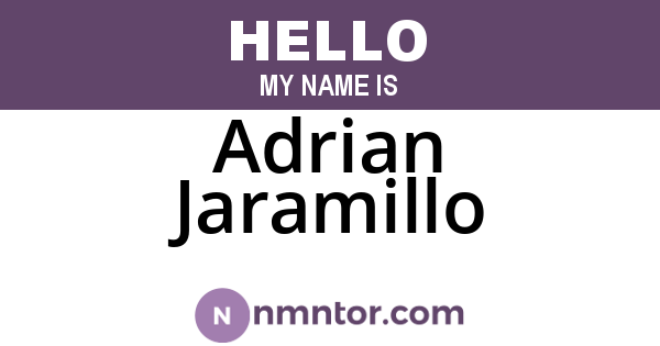 Adrian Jaramillo