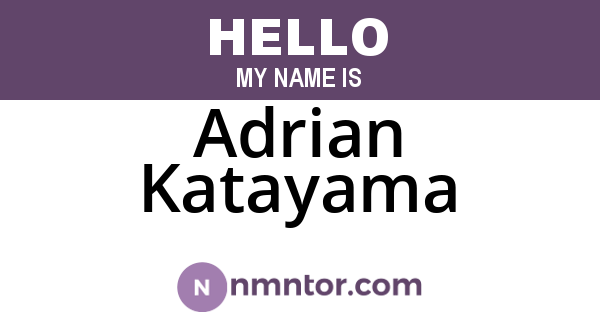 Adrian Katayama