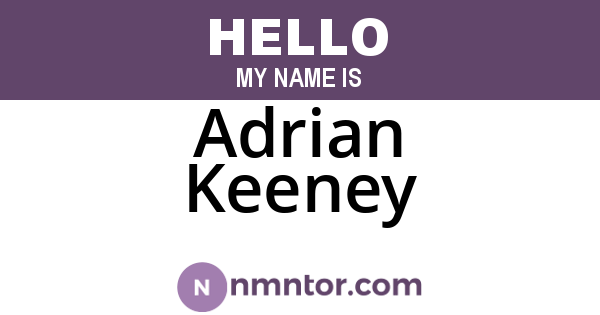 Adrian Keeney