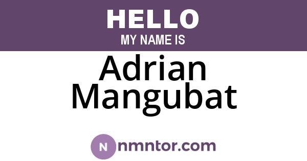 Adrian Mangubat