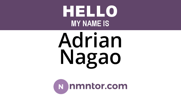 Adrian Nagao