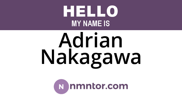 Adrian Nakagawa