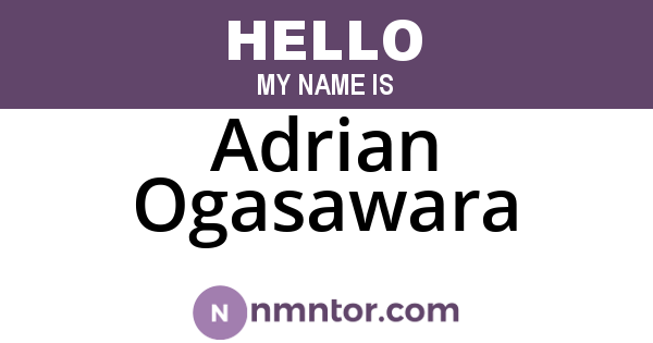 Adrian Ogasawara