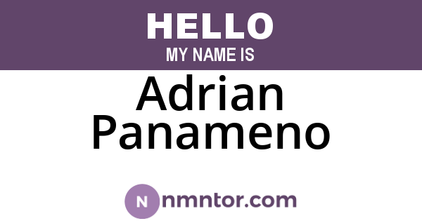 Adrian Panameno