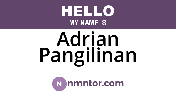 Adrian Pangilinan