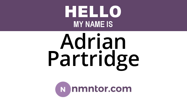 Adrian Partridge