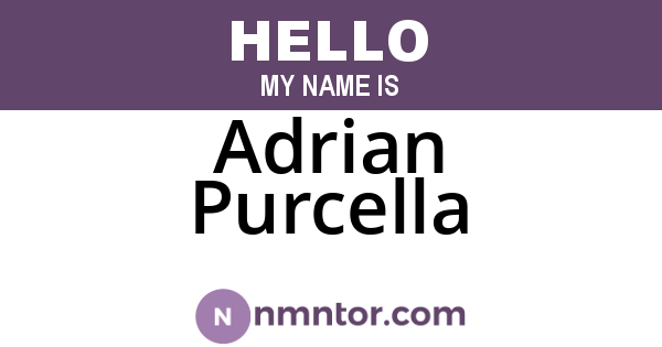 Adrian Purcella