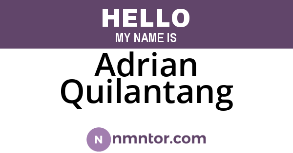 Adrian Quilantang