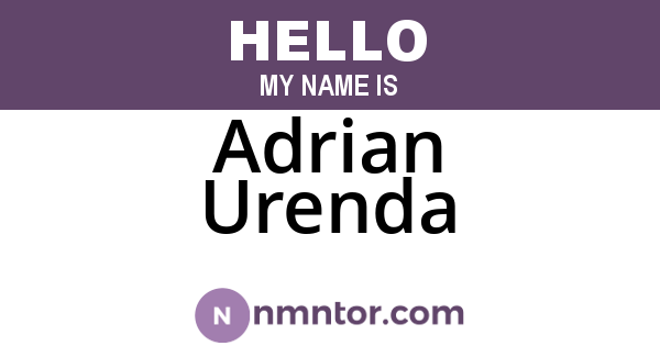 Adrian Urenda