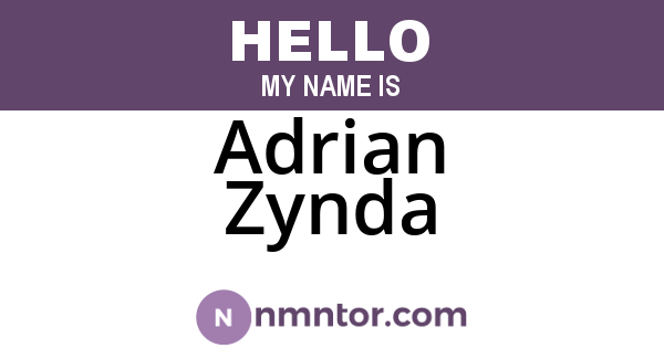 Adrian Zynda