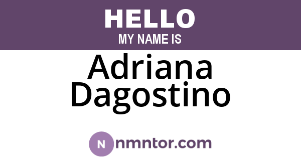Adriana Dagostino