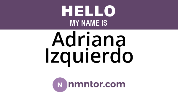 Adriana Izquierdo