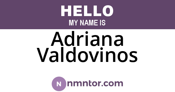 Adriana Valdovinos