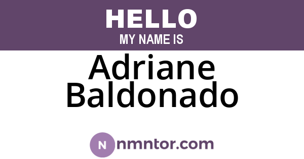 Adriane Baldonado