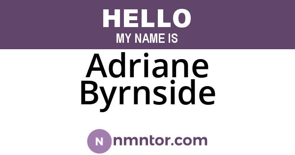 Adriane Byrnside