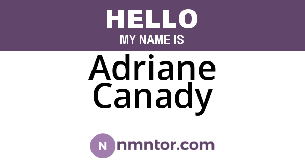 Adriane Canady