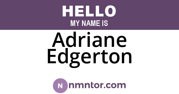 Adriane Edgerton