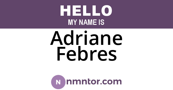 Adriane Febres