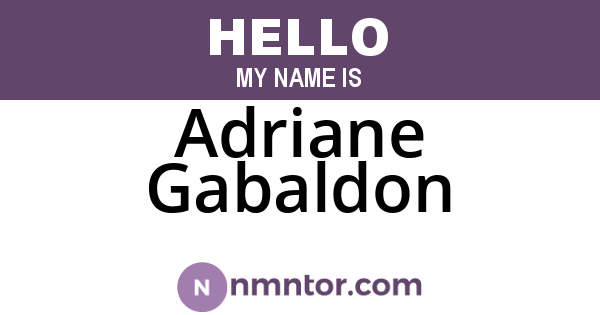 Adriane Gabaldon