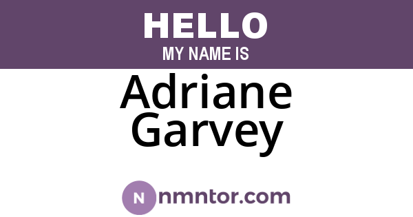 Adriane Garvey