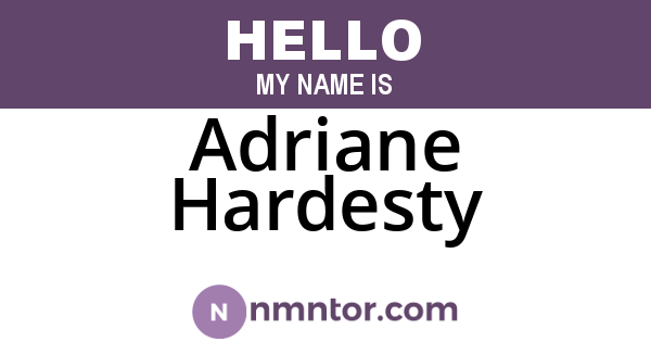 Adriane Hardesty