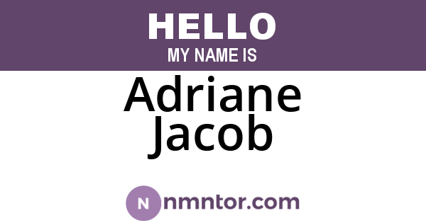 Adriane Jacob