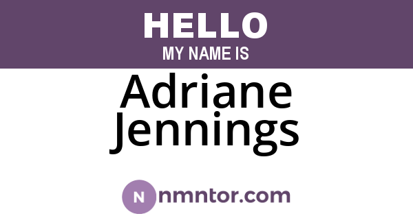 Adriane Jennings