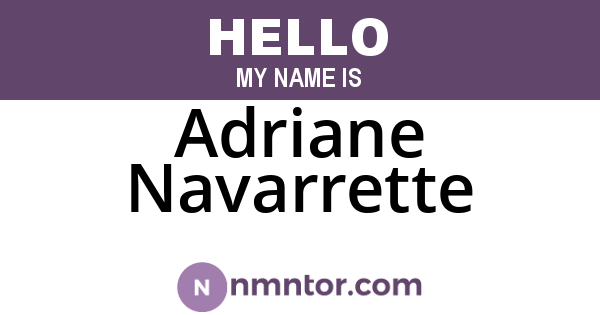 Adriane Navarrette