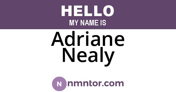 Adriane Nealy