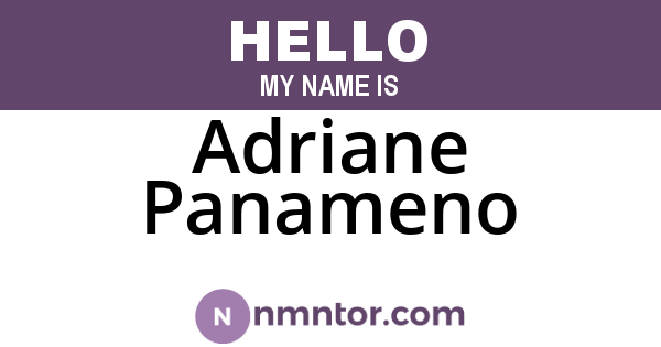 Adriane Panameno