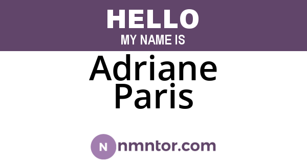 Adriane Paris