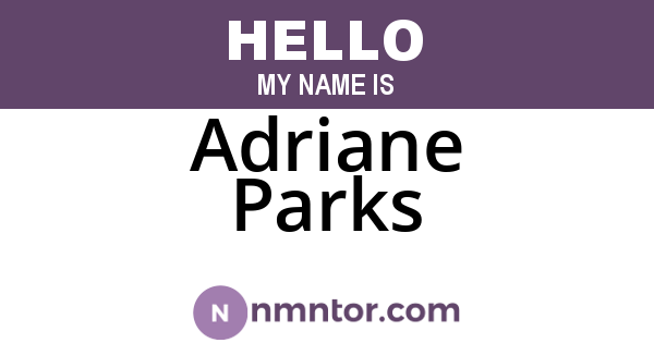 Adriane Parks