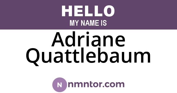 Adriane Quattlebaum