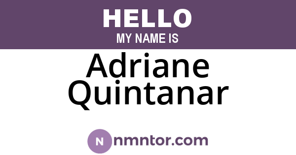 Adriane Quintanar