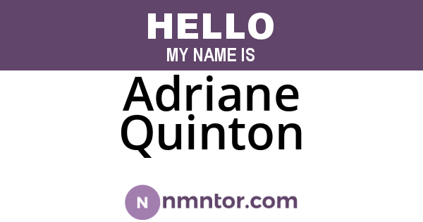 Adriane Quinton