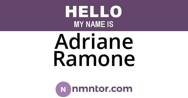 Adriane Ramone