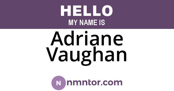 Adriane Vaughan