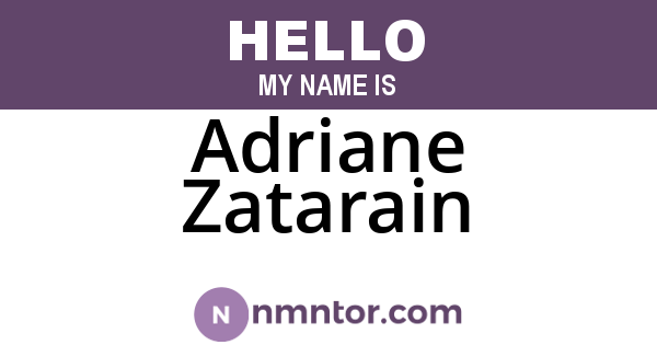 Adriane Zatarain