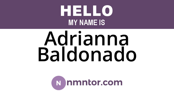 Adrianna Baldonado
