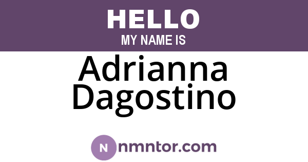 Adrianna Dagostino