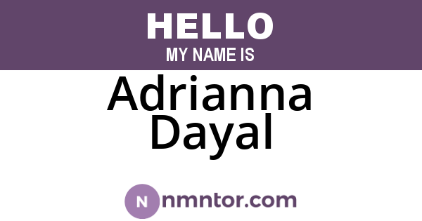 Adrianna Dayal