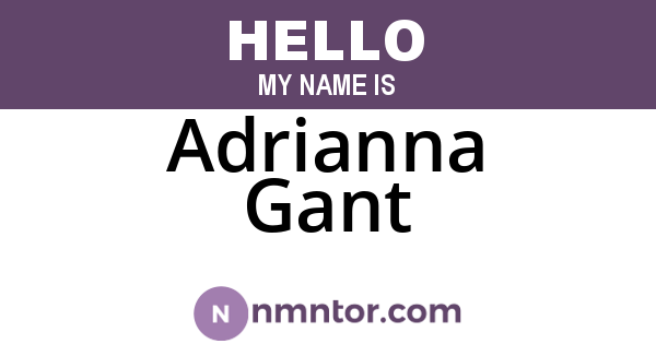 Adrianna Gant