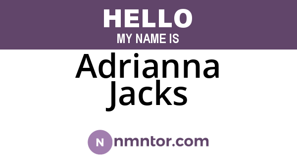 Adrianna Jacks