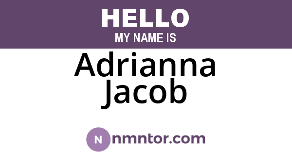 Adrianna Jacob